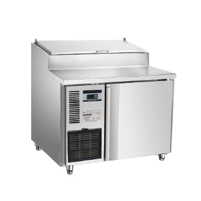 Fridge de préparation à pizza en acier inoxydable commercial