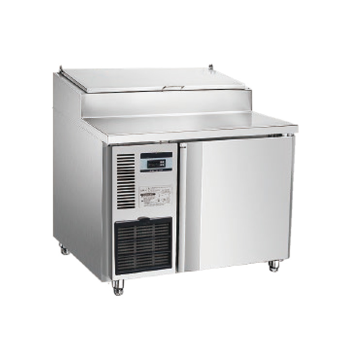 Fridge de préparation à pizza en acier inoxydable commercial